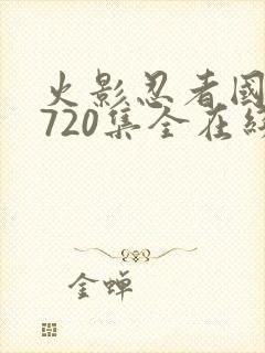 火影忍者国语版720集全在线观看