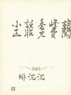 小说秦峰胡佳云正版免费阅读