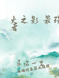 火之影 最强忍者