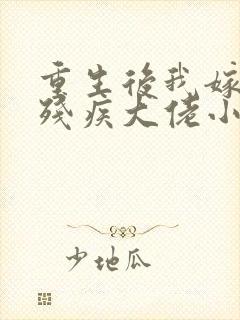 重生后我嫁给了残疾大佬小说免费