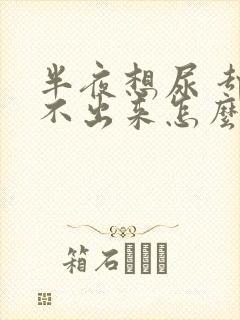 半夜想尿 却尿不出来怎么办