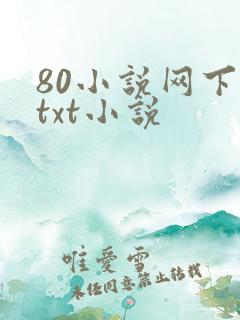 80小说网下载txt小说
