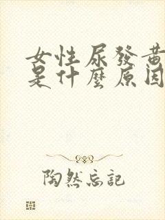 女性尿发黄浑浊是什么原因造成的