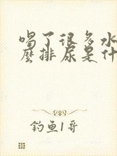 喝了很多水不怎么排尿是什么原因