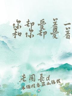 你却爱着一个他和你却爱着一个sb有什么区别