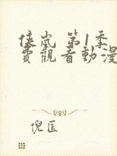 侠岚 第1季免费观看动漫