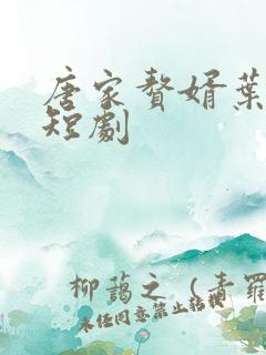 唐家赘婿叶凡的短剧