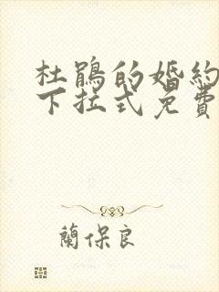 杜鹃的婚约漫画下拉式免费