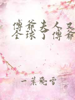 傅爷夫人又惊艳全球了傅爷夫人又惊艳全球了