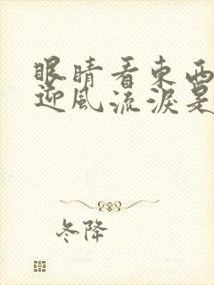 眼睛看东西模糊迎风流泪是怎么回事