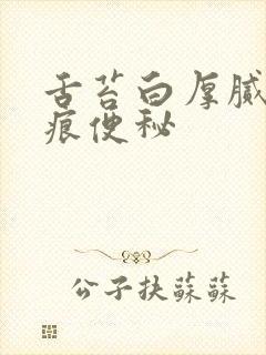 舌苔白厚腻有齿痕便秘