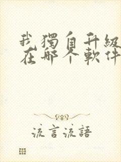 我独自升级漫画在哪个软件可以看