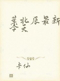 叶北辰最新章节今天