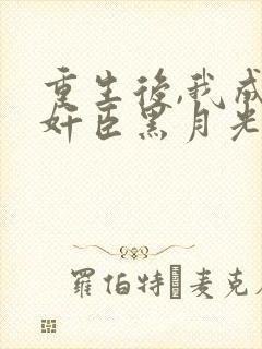 重生后,我成了奸臣黑月光免费小说