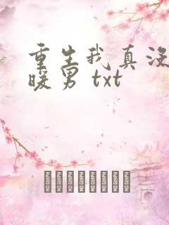 重生我真没想当暖男 txt