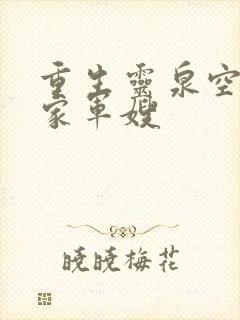 重生灵泉空间农家军嫂