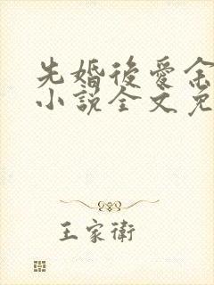 先婚后爱余慧慧小说全文免费阅读