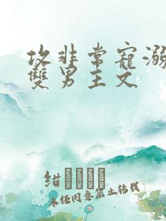 攻非常宠溺受的双男主文