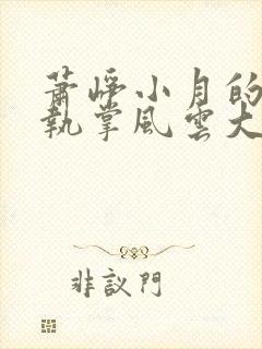 萧峥小月的小说执掌风云大结局共多少章