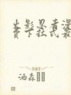 火影忍者漫画免费下拉式最新1023