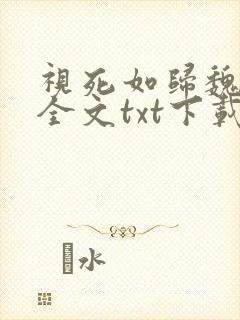 视死如归魏君子全文txt下载