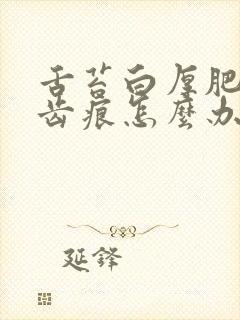 舌苔白厚肥大有齿痕怎么办