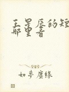 王星辰的短剧在哪里看