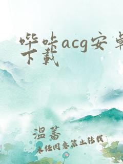 哔咔acg安卓下载