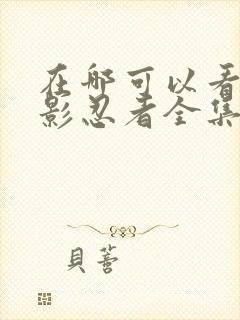 在哪可以看到火影忍者全集