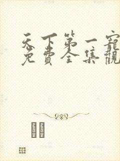 天下第一宠漫画免费全集观看下拉式