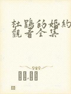 杜鹃的婚约免费观看全集