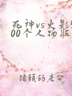 死神vs火影500个人物版
