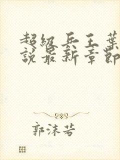 超级兵王叶谦小说最新章节