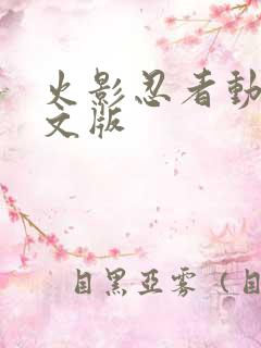 火影忍者动画中文版