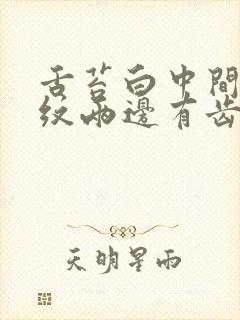 舌苔白中间有裂纹两边有齿痕