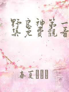 野良神第一季全集免费观看中文版