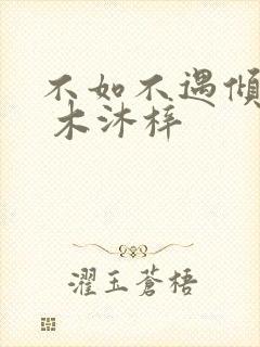 不如不遇倾城色 木沐梓