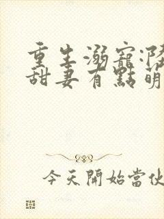 重生溺宠:陆少甜妻有点萌