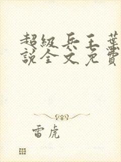 超级兵王叶谦小说全文免费阅读全文