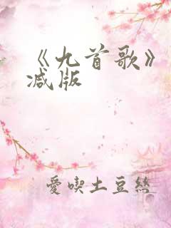 《九首歌》未删减版