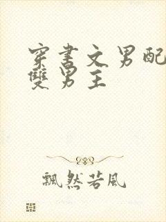 穿书文男配推荐双男主