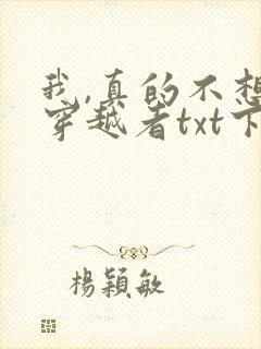 我,真的不想当穿越者txt下载免费