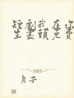 短剧我在你的人生尽头免费观看