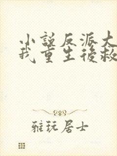 小说反派大佬让我重生后救他