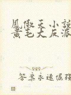 凤傲天小说里的黄毛大反派也想要幸福笔趣阁