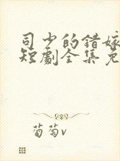 司少的错嫁新娘短剧全集免费观看