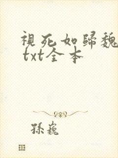 视死如归魏君子 txt全本