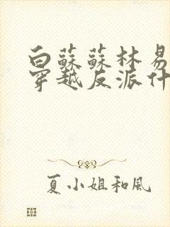 白苏苏林易叶枫穿越反派什么小说