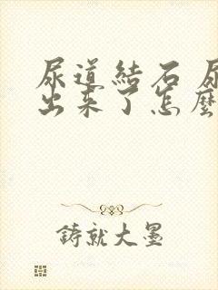 尿道结石 尿不出来了怎么办