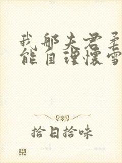 我那夫君柔弱不能自理怀雪